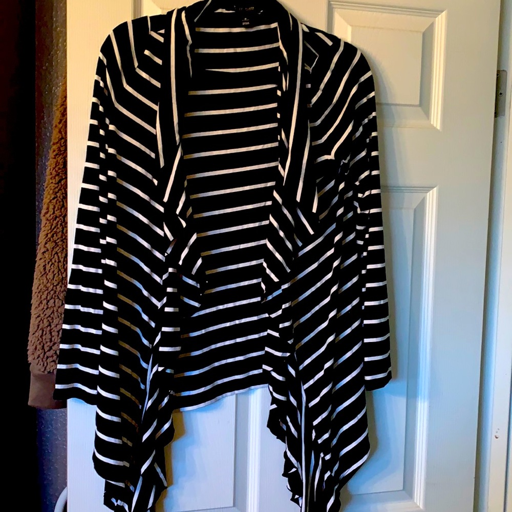 Black and white shrug
